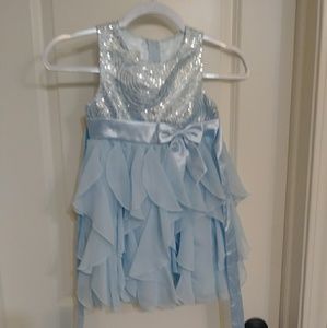 Size 6 Light blue Sparkly Dress
